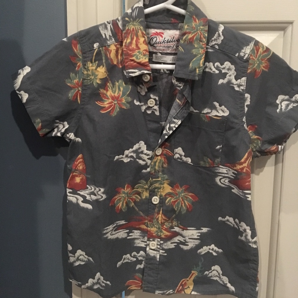Boys Quicksilver Button Down Shirt